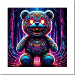 scary bear Posters and Art